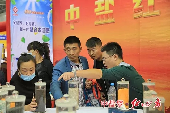 9月25-26日，2015東北四省肥料交易會(huì)在長(zhǎng)春農(nóng)博園順利召開，中鹽紅四方攜控失肥、緩釋肥、水溶肥等新型肥料“盛裝”亮相大放光彩，東北各省的經(jīng)銷商慕名而來。