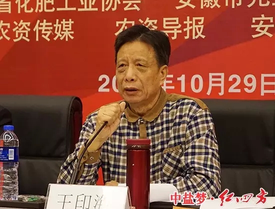 中國石油和化學(xué)工業(yè)聯(lián)合會副會長、農(nóng)化服務(wù)辦公室主任、中國化工企業(yè)管理協(xié)會會長王印海主持會議