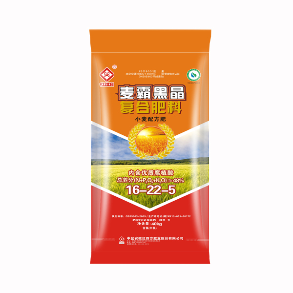 紅四方優(yōu)質(zhì)腐植酸小麥專用復(fù)合肥料48%（16-22-5）